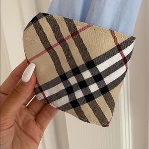 Burberry baby blue blouse